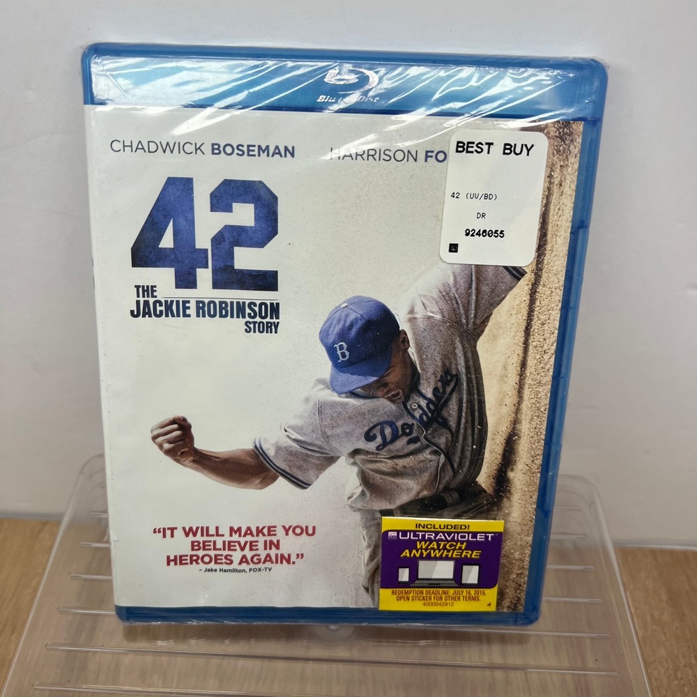 42 The Jackie Robinson Story Blu-ray Movie Chadwick Boseman Harrison Ford Sealed